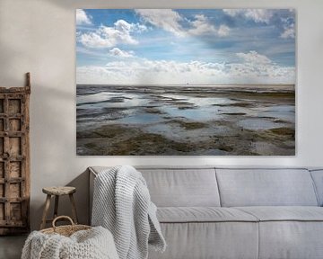 Het wad bij Terschelling by Evert Jan Kip