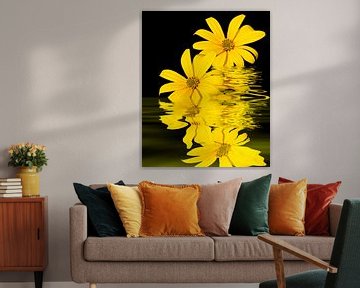 Gelbe Blüten van Martina Fornal