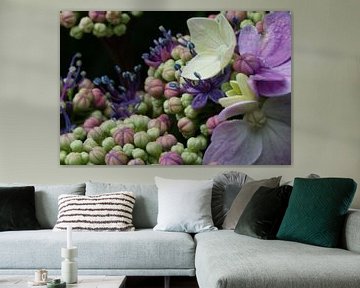 Hortensia in bloei by Sandra Loermans-Borgman