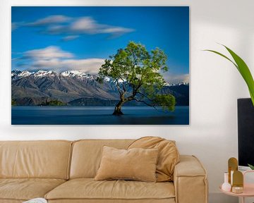 The Lonely Tree of Wanaka - Lake Wanaka, Nieuw-Zeeland van Martijn Smeets