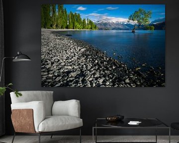 Der einsame Baum - Wanaka See Neuseeland von Martijn Smeets