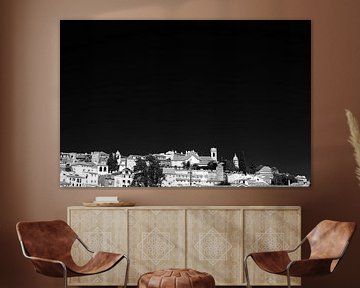 Lisbon city view in Black White sur Jan Brons