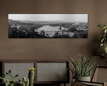 Panorama Budapest schwarzweiss von LUNA Fotografie