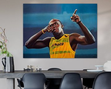 Usain Bolt Schilderij