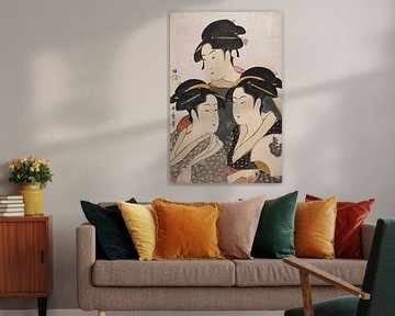 Kitagawa, Utamaro, drei Schönheiten, Kosha, Japaner druck