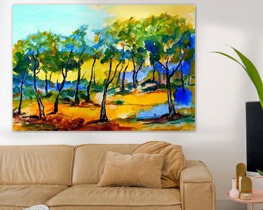 Example of the artwork in a room