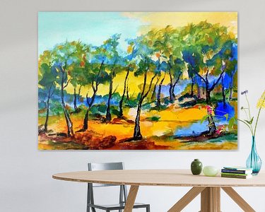 Example of the artwork in a room