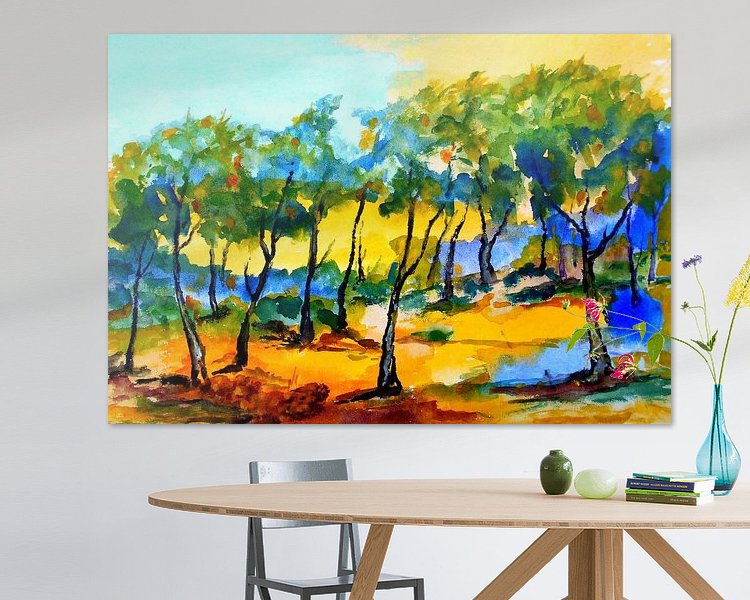 Example of the artwork in a room