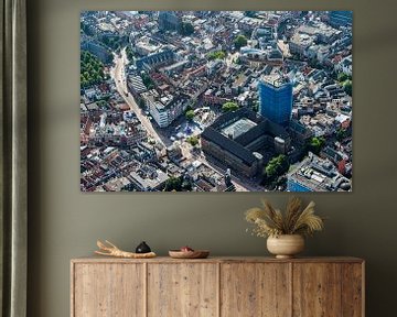 Luchtfoto van de binnenstad Utrecht