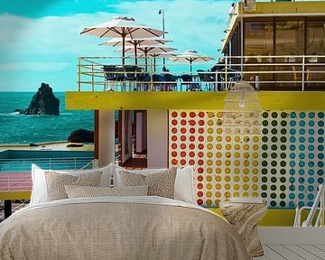 Outdoor swimming pool Funchal, Madeira. by Hennnie Keeris