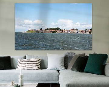 skyline of fishing village urk in Holland