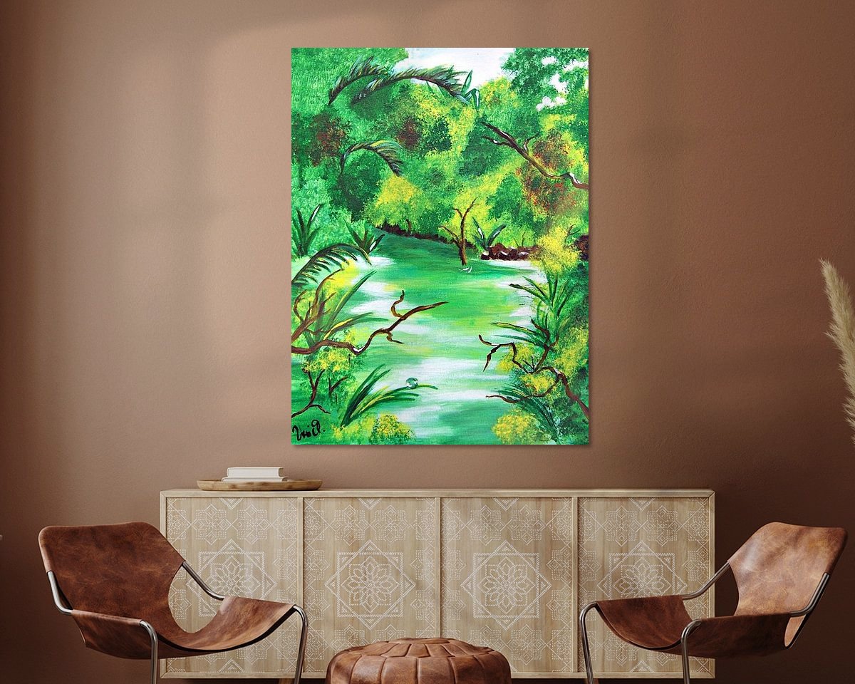 Example of the artwork in a room