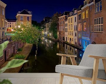 Night photo Oudegracht Utrecht by Anton de Zeeuw