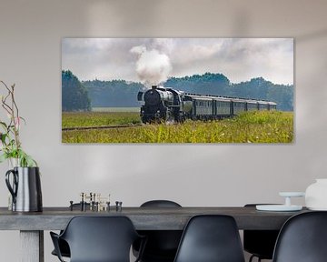 Steam train in the corn fields #3 by Sjoerd van der Wal