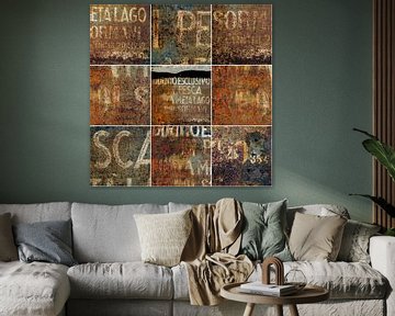 Roest - collage 1  van Rob van der Pijll