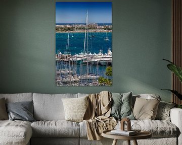CANNES Harbour and Croisette by Melanie Viola