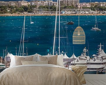 CANNES Harbour and Croisette by Melanie Viola