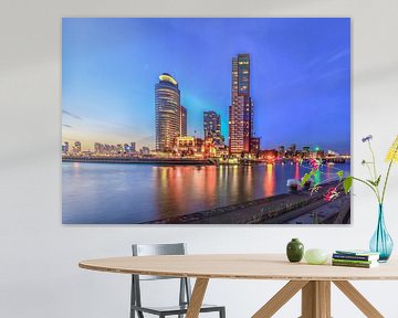 Blue hour at the skyline off Rotterdam RawBird Photo's Wouter Putter