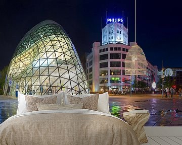 Panorama the Blob and Eindhoven Light Tower by Anton de Zeeuw