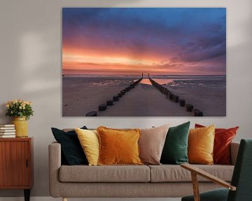 zonsondergang in Nederland van Richard Driessen
