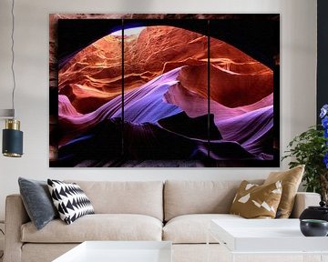 Triptych - Antelope Canyon van Christine Nöhmeier