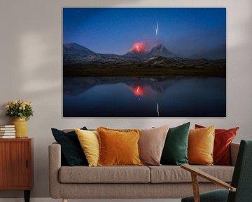 Sternschnuppen-Vulkan in Kamtschatka von Tomas van der Weijden