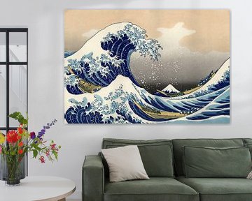 La grande vague de Kanagawa, Fuji, Japon sur Roger VDB