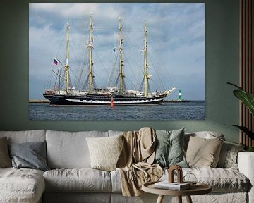 Windjammer in Warnemuende by Rico Ködder