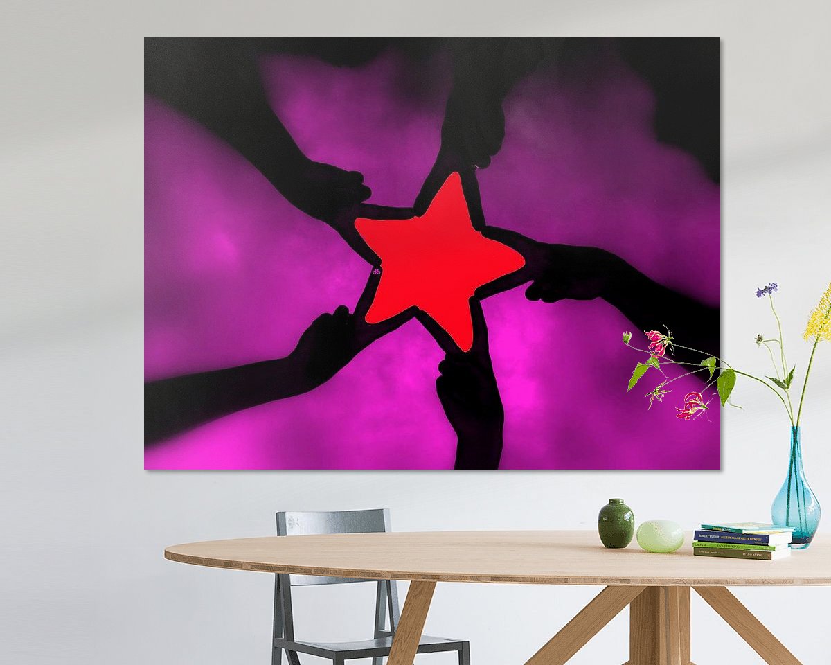Example of the artwork in a room