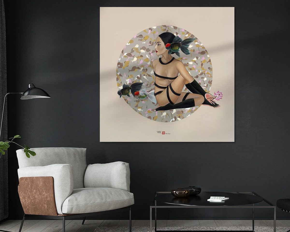 Example of the artwork in a room
