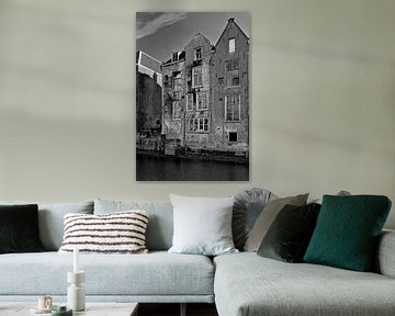 Maisons de canal délabrées Dordrecht sur Anton de Zeeuw
