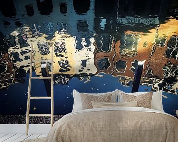 The Oudegracht in Utrecht in autumn colours (3) by André Blom Fotografie Utrecht