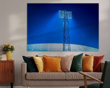 Stadionlamp Feyenoord Stadion "De Kuip" in Rotterdam van MS Fotografie | Marc van der Stelt