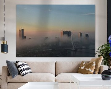 Rotterdam awakens  covered in Mist von Marcel van Duinen
