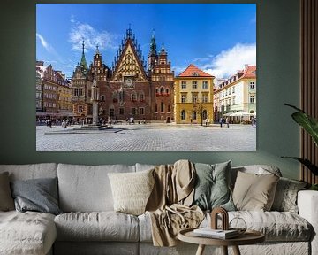 WROCLAW Main Market Square and Town Hall by Melanie Viola