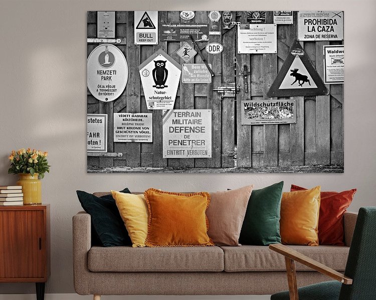 Example of the artwork in a room