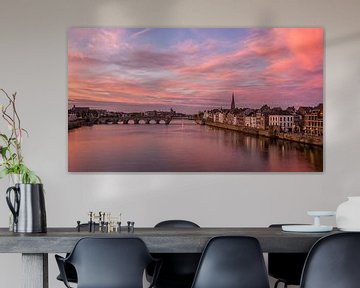 Colorful Sunset in Maastricht by Bert Beckers