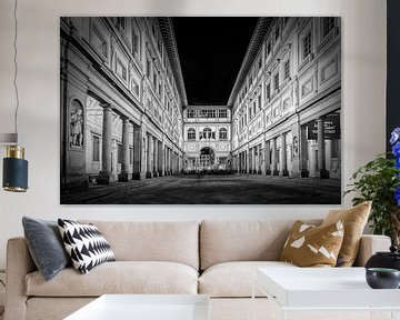 FLORENCE Uffizi Gallery at night by Melanie Viola