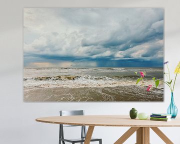 dark sky over the North Sea by eric van der eijk