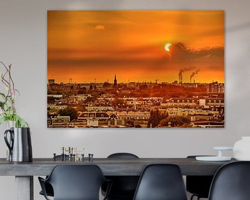 Sonnenuntergang, Alten Westen, Rotterdam von Frans Blok