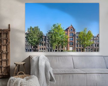 Traditional old building facades at the canals in Amsterdam, the by Sjoerd van der Wal Photography