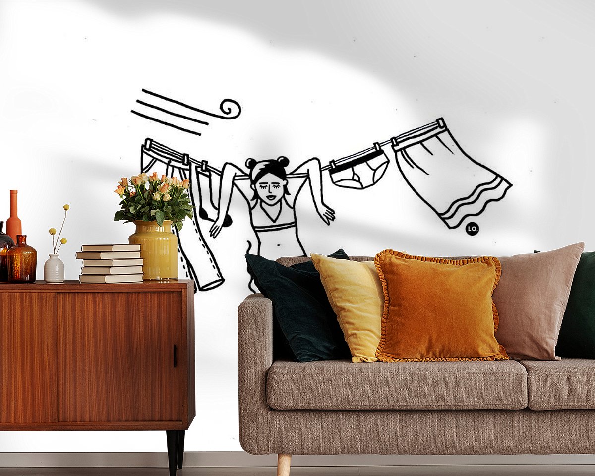 Example of the artwork in a room
