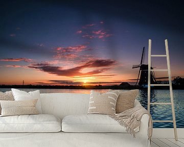 Dutch Windmill by Sunrise  by RB-Photography