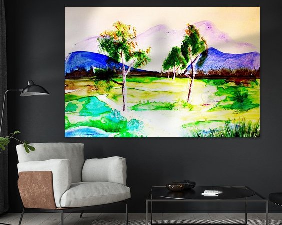 Example of the artwork in a room