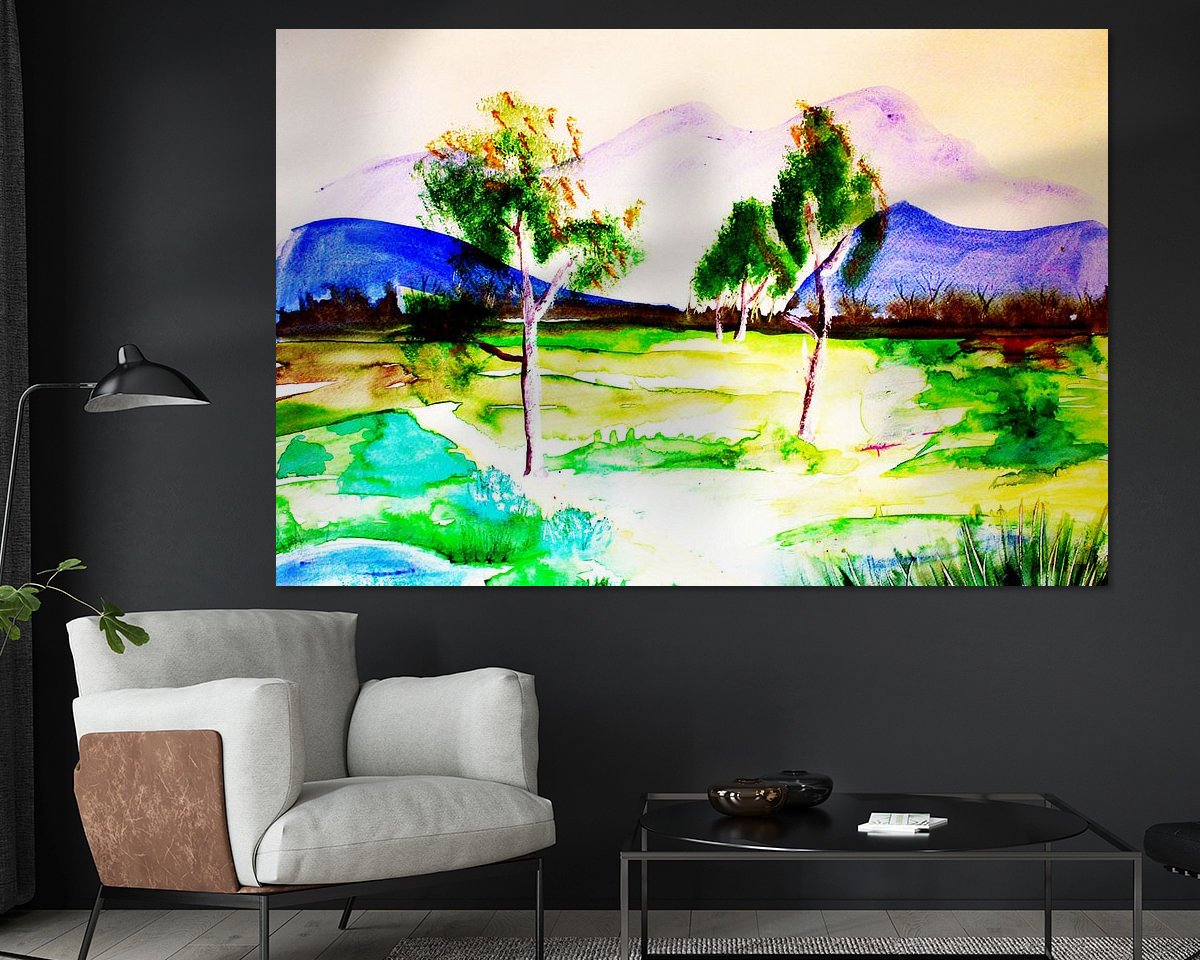 Example of the artwork in a room