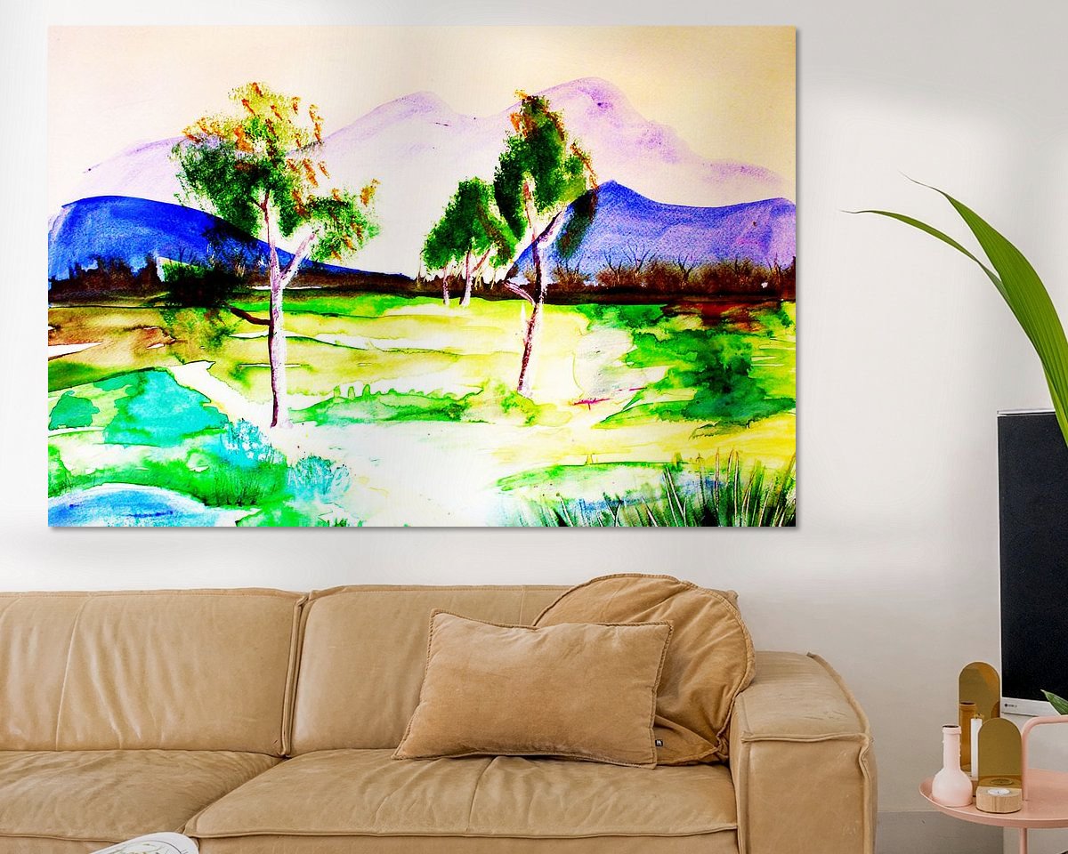 Example of the artwork in a room