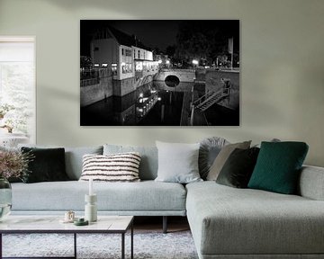 Het Diezehuys aan de Oude Dieze Den Bosch in zwart/ wit van Jasper van de Gein Photography