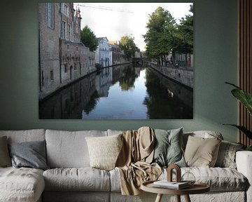 The Leie in Brugge van Claudia Schot