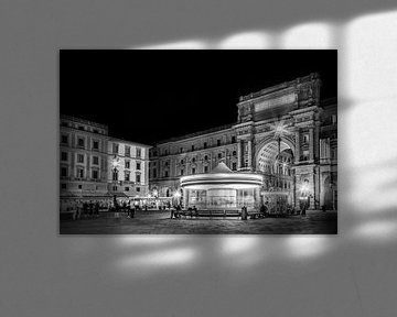 FLORENZ Piazza della Repubblica am Abend von Melanie Viola