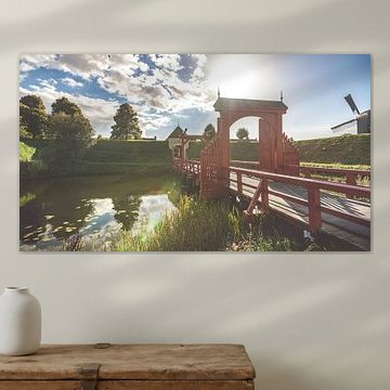 Photo d'été de la forteresse de Bourtange